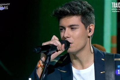 El concursante de OT y representante de TVE en Eurovisión Alfred Garcia.