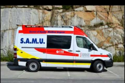 Una ambulancia del Samu de la Comunidad Valenciana.