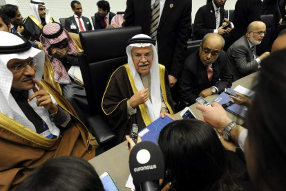 El ministro saudí de energía en la última reunión de la Opep. HERBERT PFARRHOFER