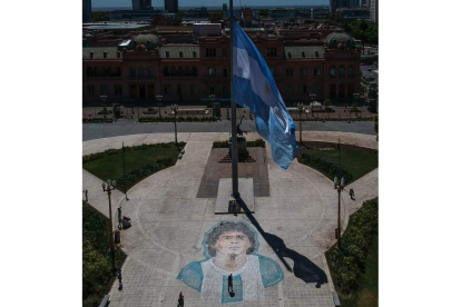La admiración a Maradona, presente en toda Argentina. RONCORONI