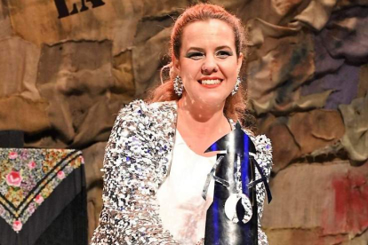 La cantaora Esther Merino ganó la Lámpara Minera este 2022. DL