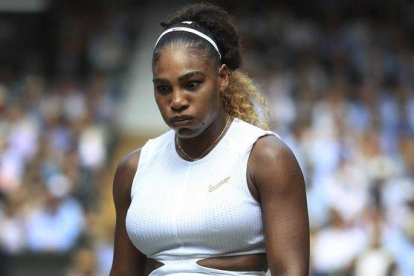 Serena Williams, en su partido de semifinales.
