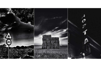 Tres fotografías del leonés Felipe Zapico pertenecientes a su serie ‘En ruta permanente’. FELIPE ZAPICO
