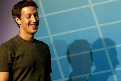 El fundador de Facebook, Mark Zuckerberg, durante su intervención en el Mobile World Congress (Congreso Mundial de Móviles, WMC)