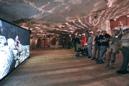 Presentación del proyecto divulgativo la ‘Cueva del tiempo’, en Atapuerca.