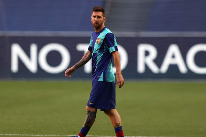 Leo Messi mantiene el pulso con el Barça tras no presentarse a realizar las PCR. RAFAEL MARCHANTE