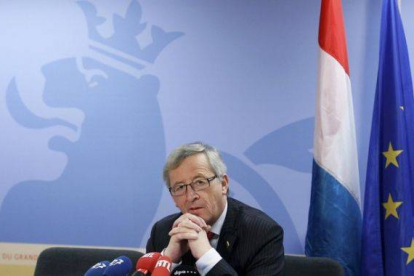 El presidente de la Comisión Europea, Jean-Claude Juncker, en rueda de prensa en Bruselas, en una imagen de archivo.
