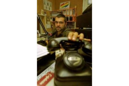 José Manuel Mures, en su «hábitat» radiofónico cotidiano, la emisora de 40 Principales