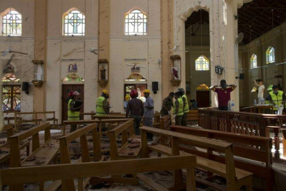 Los atentados de Sri Lanka dentro de una iglesia.