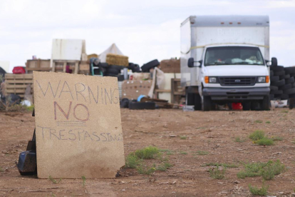 Imagen del campamento donde fueron encontrados los 11 niños, en Nuevo México. /