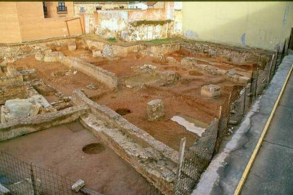Los restos del foro romano de Astorga. DL