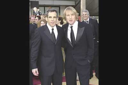 Ben Stiller y Owen Wilson también llegaron juntos a la entrega de los premios.