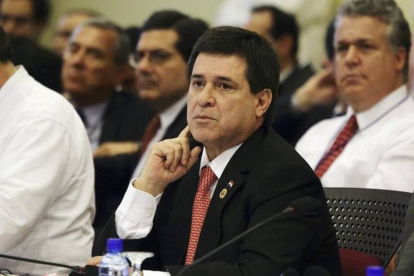 El presidente paraguayo Horacio Cartes, el pasado 30 de agosto.