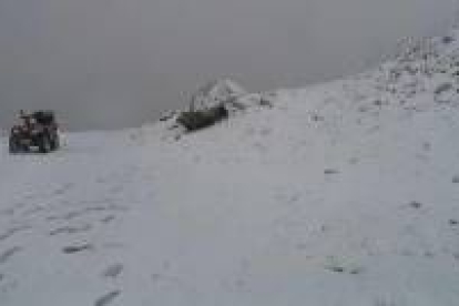 San Glorio nevado, en una imagen del pasado día 5 de diciembre