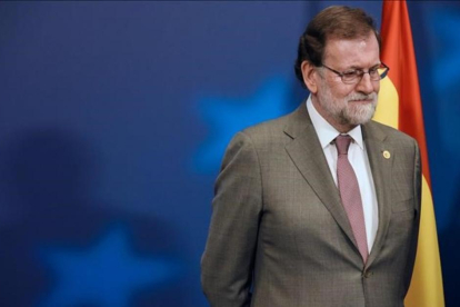 El presidente del Gobierno, Mariano Rajoy, el pasado jueves, en Bruselas.