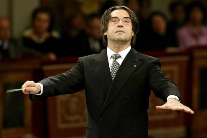 Riccardo Muti, en un concierto de Año Nuevo en Viena, en el 2004.