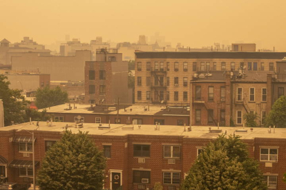 Hay una alerta por la mala calidad del aire en toda la ciudad de Nueva York.