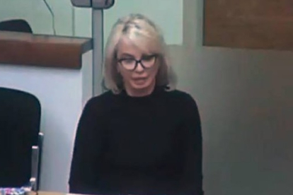 Corinna Larsen, en declaración judicial. DL
