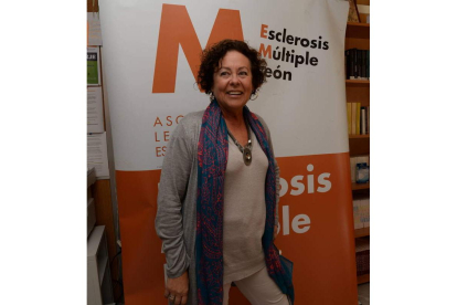 Maribel Prieto, presidenta de la Asociación de Esclerosis Múltiple de León. DL