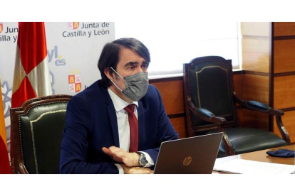 El consejero Juan Carlos Suárez Quiñones el miércoles, antes de asumir también Agricultura. R. GARCÍA