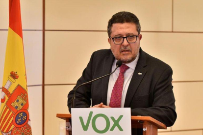 El presidente de Vox en el Parlamento andaluz, Francisco Serrano.