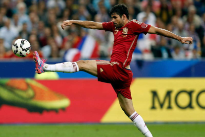 Diego Costa, durante un partido amistoso contra Francia en el estadio de Saint Denis.