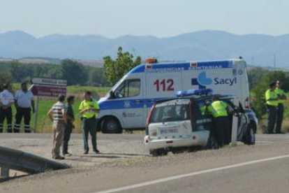 Imagen de archivo del antepenúltimo accidente mortal ocurrido este año en León.