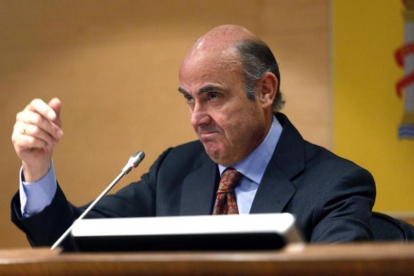 El ministro de Economia en funciones, Luis de Guindos.