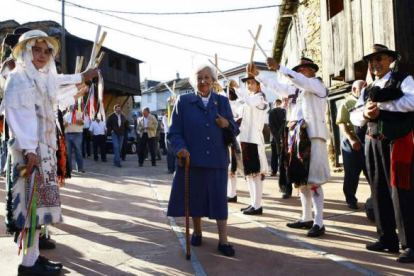 Durante el homenaje que le tributó el pueblo de Villar del Monte en 2008.