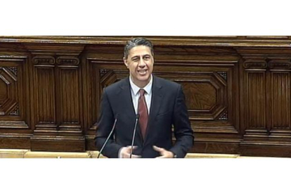 El líder del PPC, Xavier García Albiol, este domingo.
