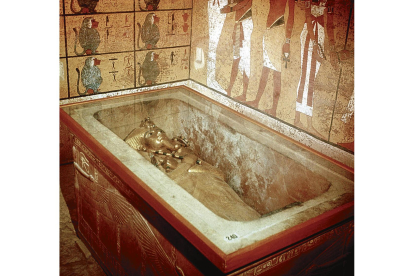 Sarcófago de Tutankamón, descubierto hace casi 100 años por Howard Carter. EFE