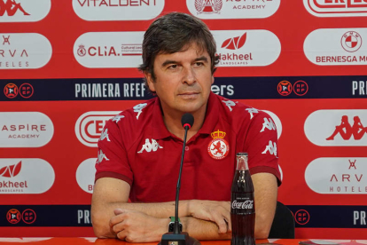 Eduardo Docampo durante la rueda de prensa celebrada ayer. MIGUEL F. B.