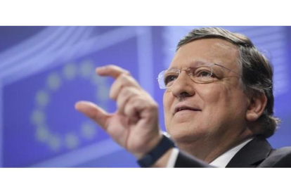 Durao Barroso, durante una rueda de prensa en Bruselas, en el 2014.