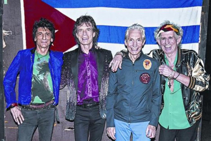 Los Rolling Stones en La Habana, en marzo de este año.