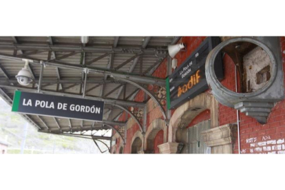 Vista de la estación de Pola de Gordón, en foto de archivo. RAMIRO