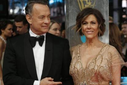 Tom Hanks y su mujer, Rita Wilson.