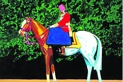 'El mejor caballo del mundo', obra de Eduardo Arroyo. DL