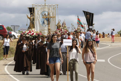 Una imagen de la procesión de los santos patronos. MARCIANO PÉREZ
