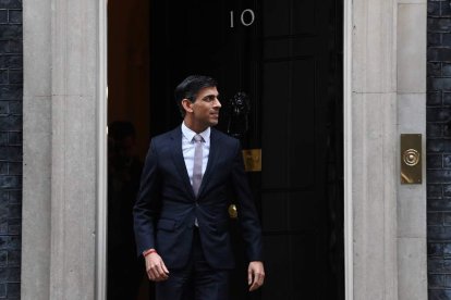 Sunak, en el 10 de Downing Street. ANDY RAIN