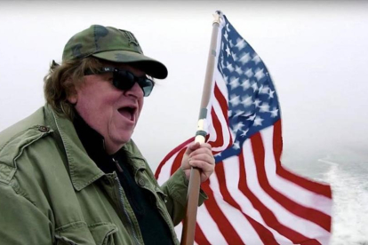 Michael Moore en una imagen de su documental.