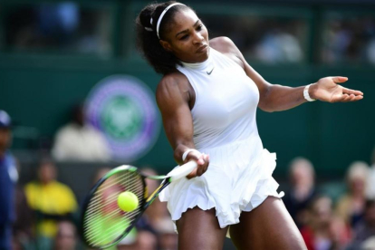 Serena Williams, durante su partido ante Anastasia.
