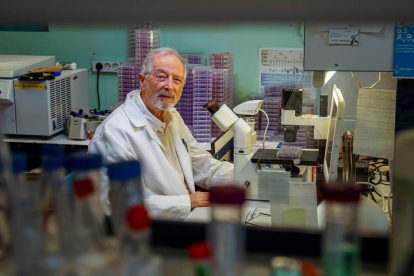 Luis Enjuanes, del laboratorio de Coronavirus del Centro Nacional de Biotecnología (CNB). EMILIO NARANJO