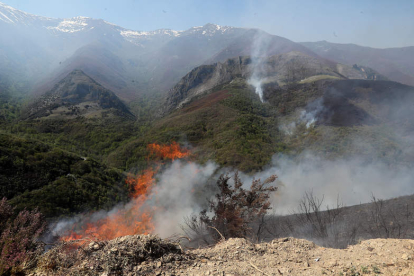 La Tebaida en llamas, en una imagen del incendio el pasado 21 de abril. ANA F. BARREDO