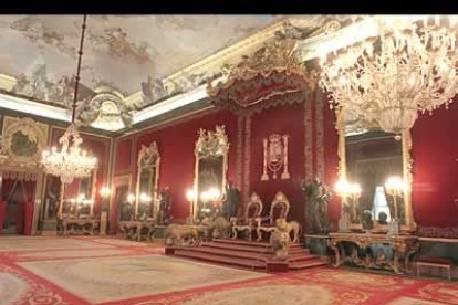 Vista del Salón del Trono, donde los invitados serán recibidos por los Reyes.