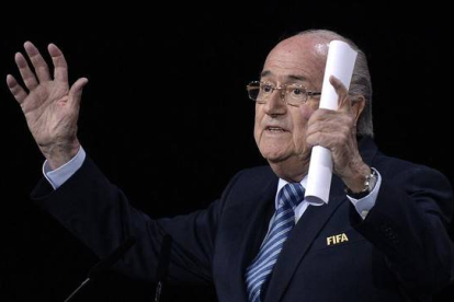 Josep Blatter, en Zúrich.