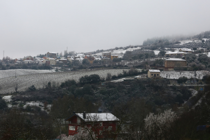 Nieve en Ponferrada. CÉSAR SÁNCHEZ / ICAL