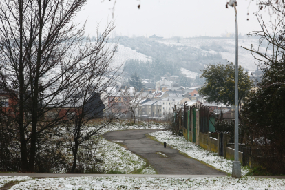 Nieve en Ponferrada. CÉSAR SÁNCHEZ / ICAL