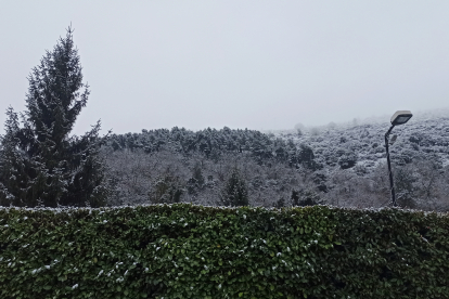 Nieve en Ponferrada. CÉSAR SÁNCHEZ / ICAL