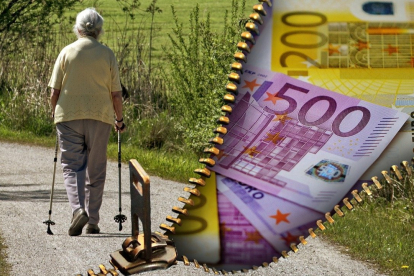 Ilustración de Pixabay sobre el gasto en pensiones. PIXABAY