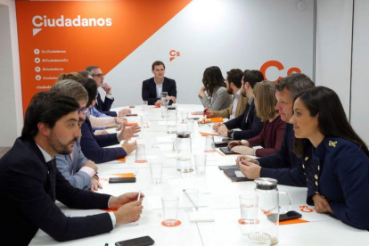 Albert Rivera, en la reunión del Comité Permanente de Cs.